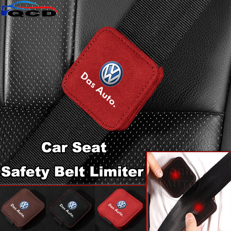 Volkswagen รถที่นั่งเข็มขัดนิรภัยจํากัดแม่เหล็กปรับแก้ไขคลิปหนังนิ่มอุปกรณ์เสริม สําหรับ Volkswagen 