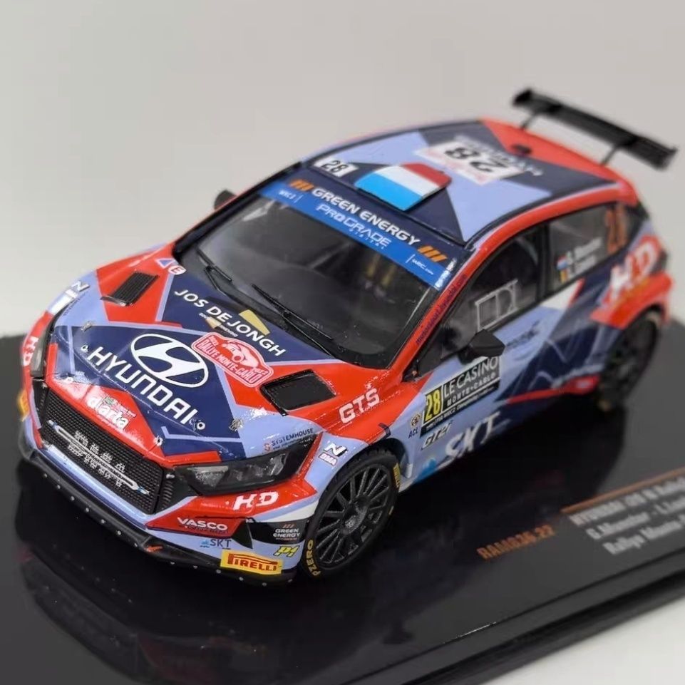 ไอโซ 1/43 #28 HYUNDAI i20 N 2022 HYUNDAI Rally Car Model Alloy Static