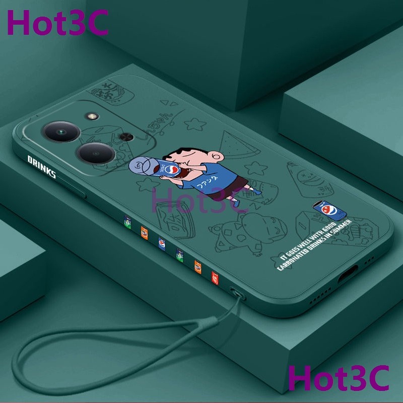 เคส For Redmi 15C / POCO C85 tpu KLXX ซิลิโคนเหลวยางขอบตรงเคสโทรศัพท์ป้องกัน