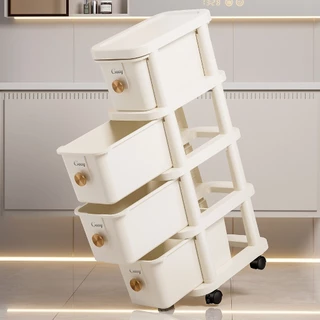 ME ตู้ลิ้นชัก ลิ้นชักแคบ ลิ้นชักแคบ มี3สีกล่องจัดเก็บอเนกประสงค์ ประหยัดพื้นที่ กันน้ำกันฝุ่น กล่อง มีล้อ 18cm/25cm