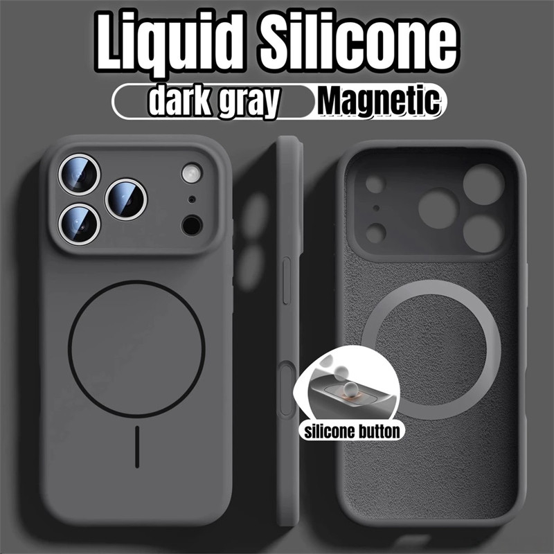 แฟชั่นซิลิโคนเหลวเคสโทรศัพท์สําหรับiPhone 17 16 15 14 13 12 Pro Max/Air/Plus | ฝาครอบป้องกันป้องกันการหล่นและกันกระแทก