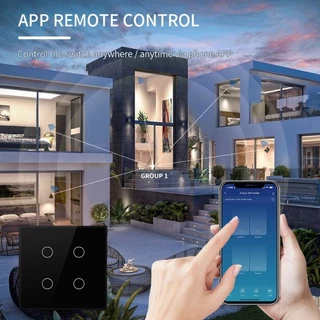 สวิตช์อัจฉริยะ Wifi RF433 Neutral/No-Neural Tuya Control ทํางานร่วมกับ Alexa Google Home WiFi สมาร์ท Home Touch Switch