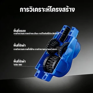 MGL กล่องล้างโซ่จักรยาน กล่องหมุนทำความสะอาดโซ่ ที่ทำความสะอาดโซ่ มีแปรงขัดหมุนด้านใน เบาแรงไม่เลอะมือ