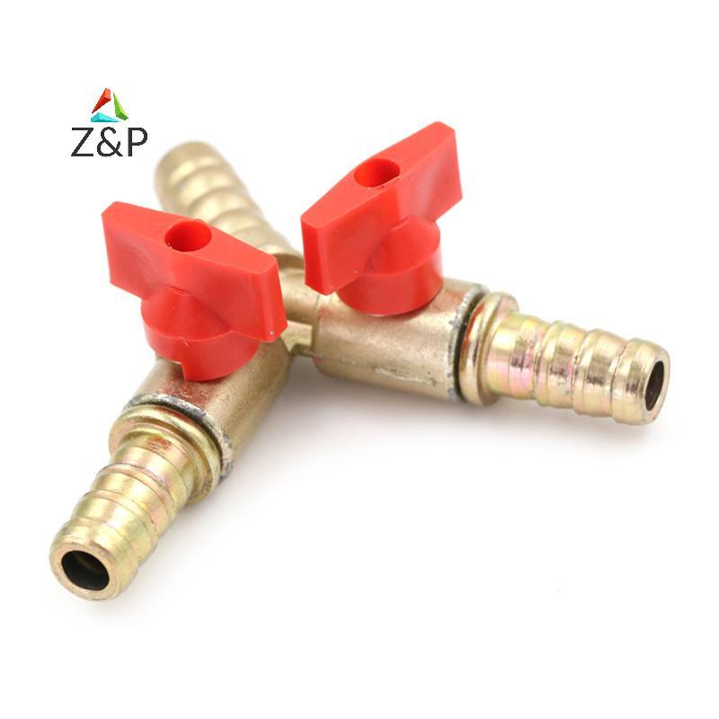 Z&P 3 Way Tee ทองเหลือง Y ปิดวาล์ว 3/8