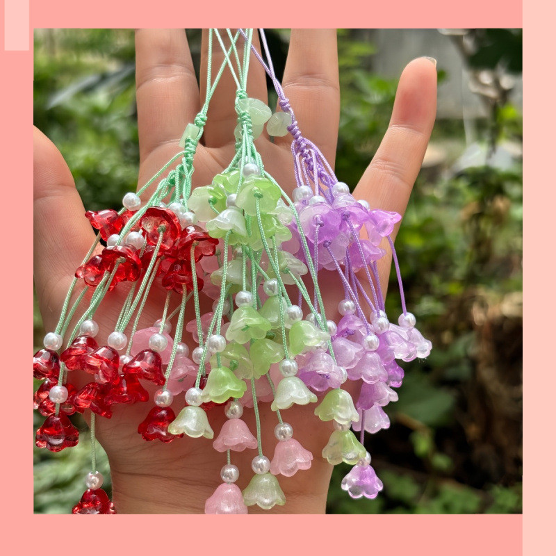 [JIN] Lily of the Valley Pollen White Gradient Lily of the Valley กุญแจรถจี้