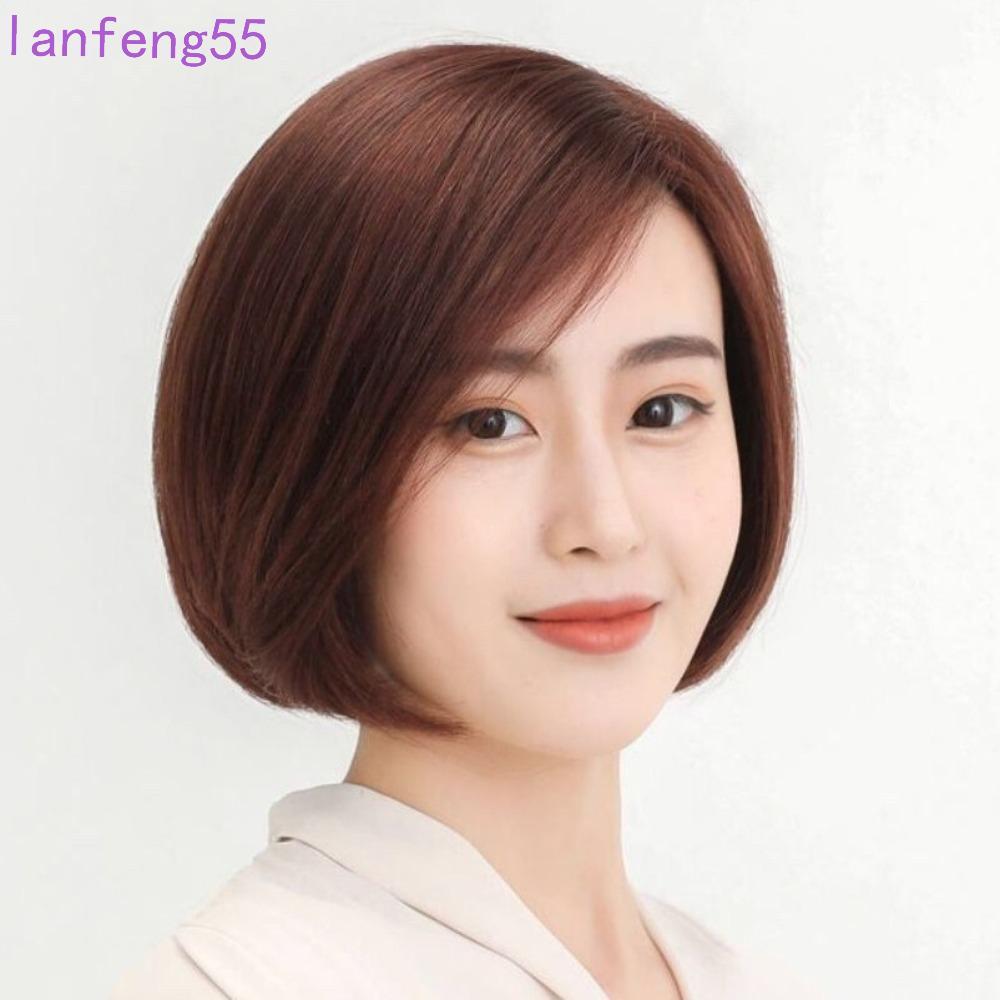 JETTY Bob Wig สังเคราะห์อุณหภูมิสูงสีดำและสีน้ำตาล เหมาะสำหรับแฟชัน การแต่งตัวคอสเพลย์ และงานปาร์ตี้