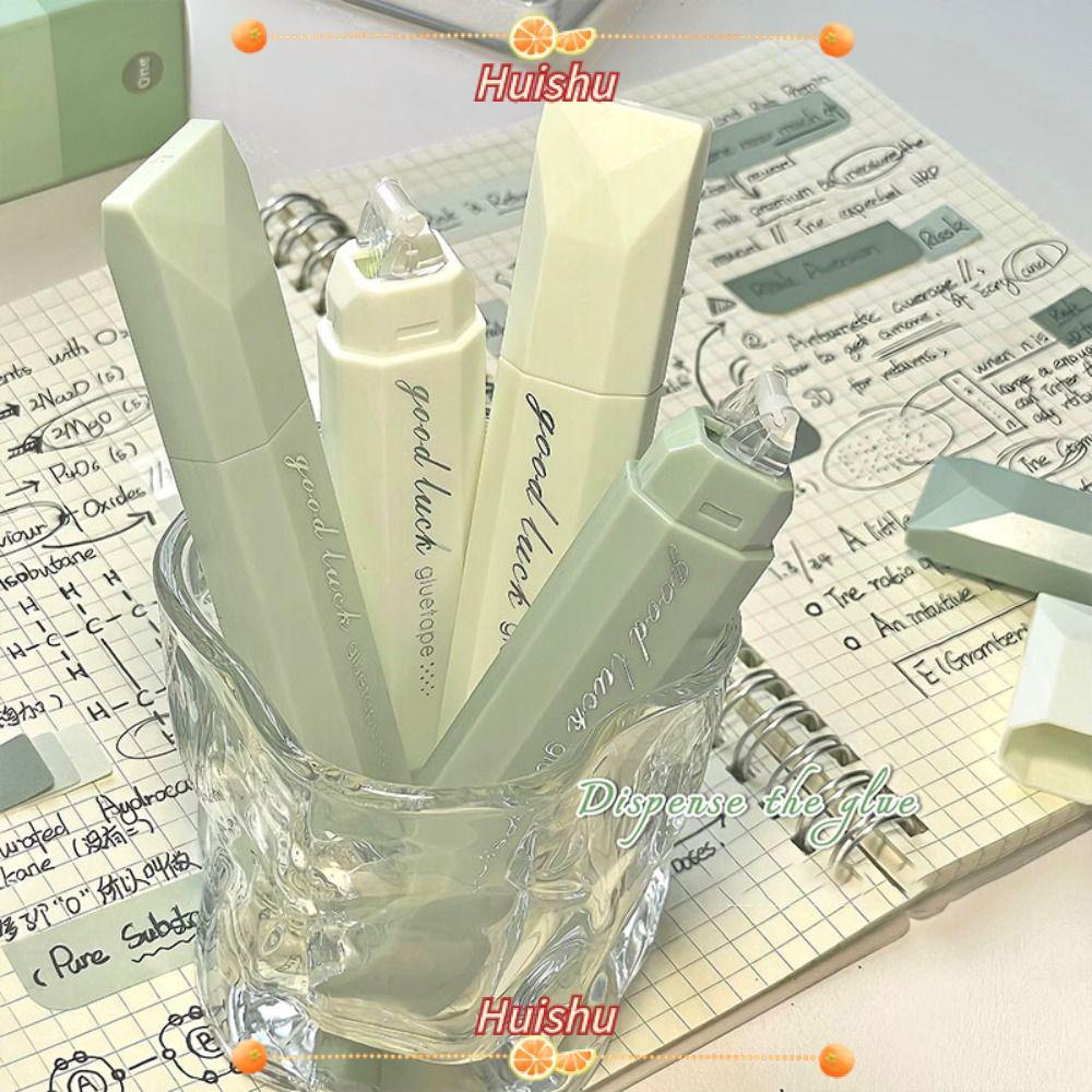 HUISHU 4PCS Dot เทปกาว, Erasable Gradient สีเทปกาวสองหน้า,คุณภาพสูง DIY Scrapbooking ความจุขนาดใหญ่ Rolling กาวเทปโรงเรียน Office