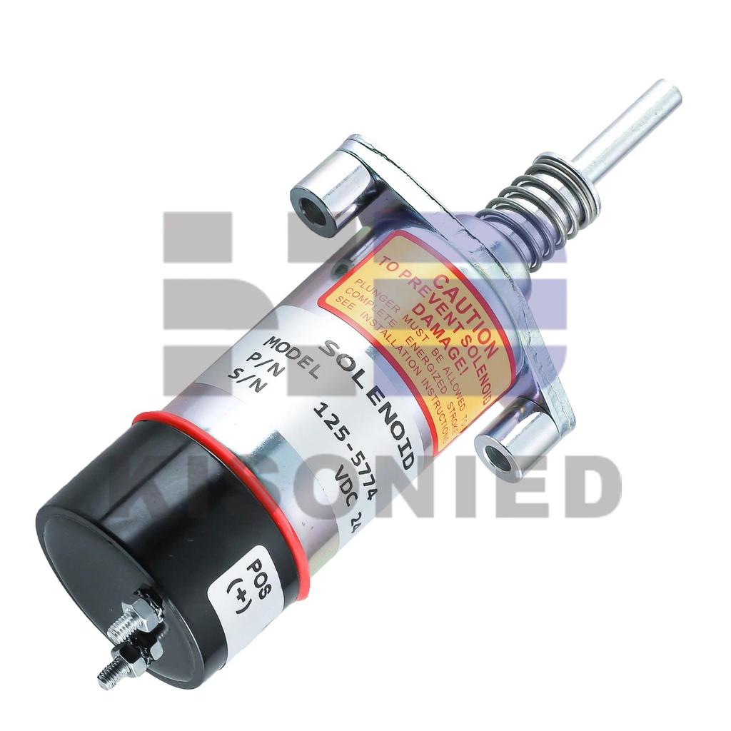 125-5774 การใช้ปิดโซลินอยด์ 155-4653 1554653 3E-7985 สําหรับ Caterpillar เครื่องยนต์ 3304 3304B 3306