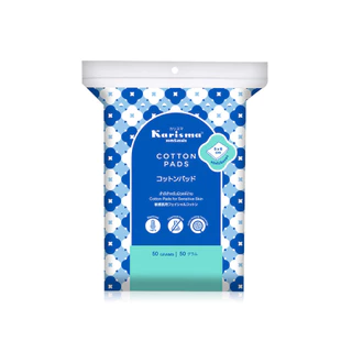 Karisma Cotton Pads แคริสม่า สำลีแผ่นสำหรับผิวแพ้ง่าย.