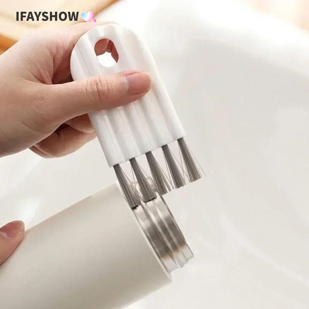 IFAYSHOW Groove Gap Brush, แปรงทําความสะอาดคีย์บอร์ดขนาดเล็ก, เครื่องมือขนาดเล็ก Pointing Decontamination Portable Cup Cover Brush – โปรปัง