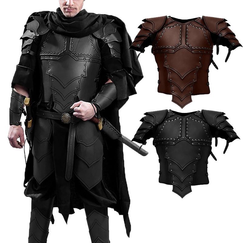 ยุคกลาง Gladiator แต่งตัว Samurai Armor Retro หนังเกราะ COSPLAY Prom Show Props