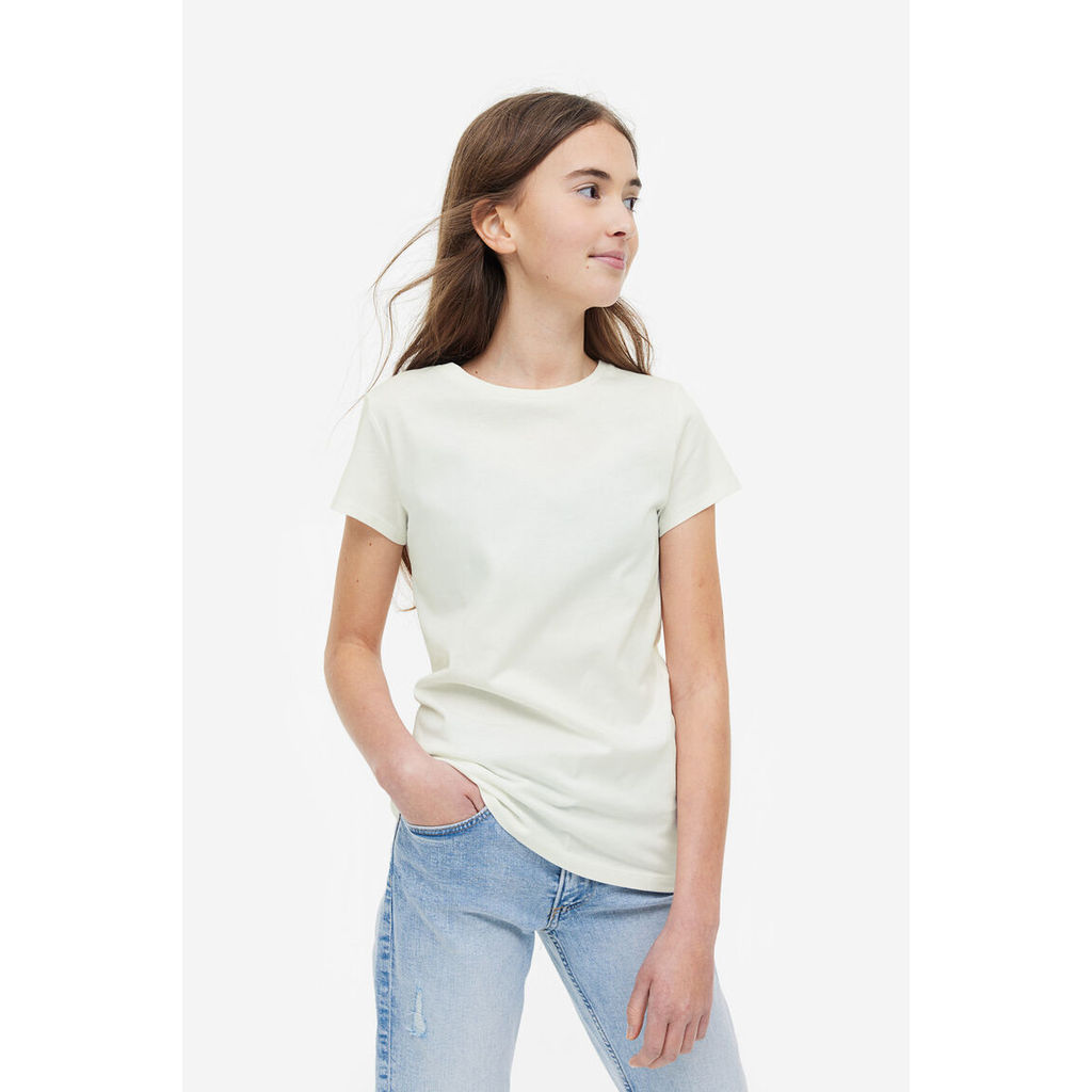 H&M(เอชแอนด์เอ็ม) เสื้อยืดผ้าคอตตอนแพ็ค 5 ชิ้น Girl 5-pack cotton T-shirts 0855196_10