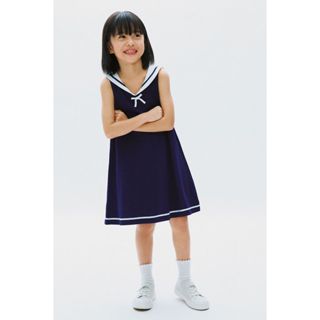 H&M(เอชแอนด์เอ็ม) เดรสคอปกเสื้อเดินเรือ COOLMAX® เด็กหญิง 13…