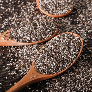 M สินค้าขายดี (1กิโลกรัม) เมล็ดเจีย Chia seeds เกรดAAA มีประโยชน์ เม็ดเจีย เม็ดเชีย ออร์แกนิค เมล็ดเชีย