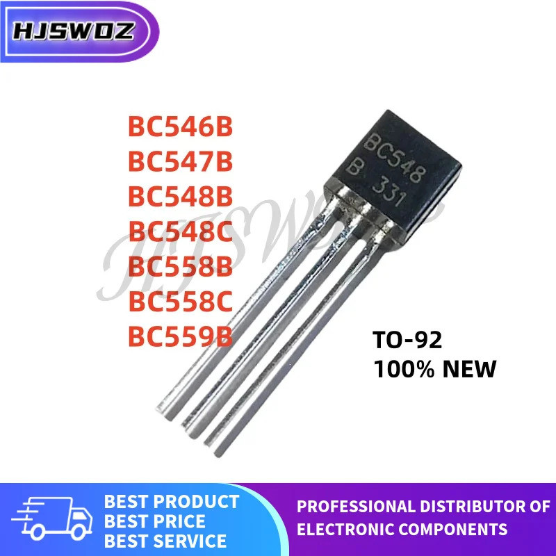 100 ชิ้น/ล็อตใหม่ BC547B BC546B BC548C BC558C BC559B BC557B BC548B BC558B TO-92 triode ทรานซิสเตอร์ใ