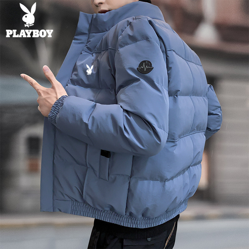 Playboy Down Jacket ผู้ชาย แบบใหม่ปี 2025 อุ่นและทันสมัย เหมาะสำหรับฤดูหนาว