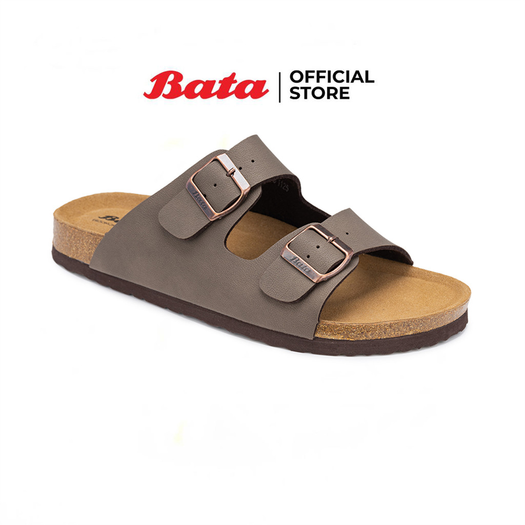 Bata บาจา รองเท้าลำลอง แบบสวม ส้นแบน สำหรับผู้ชาย รุ่น PACO  สีน้ำตาลเข้ม 8612140