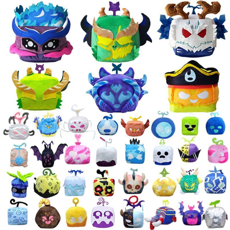 【พร้อมส่ง】one piece devils fruit one piece devils fruit plushie ONE PIECE Devil Fruits Toys Cake Dec