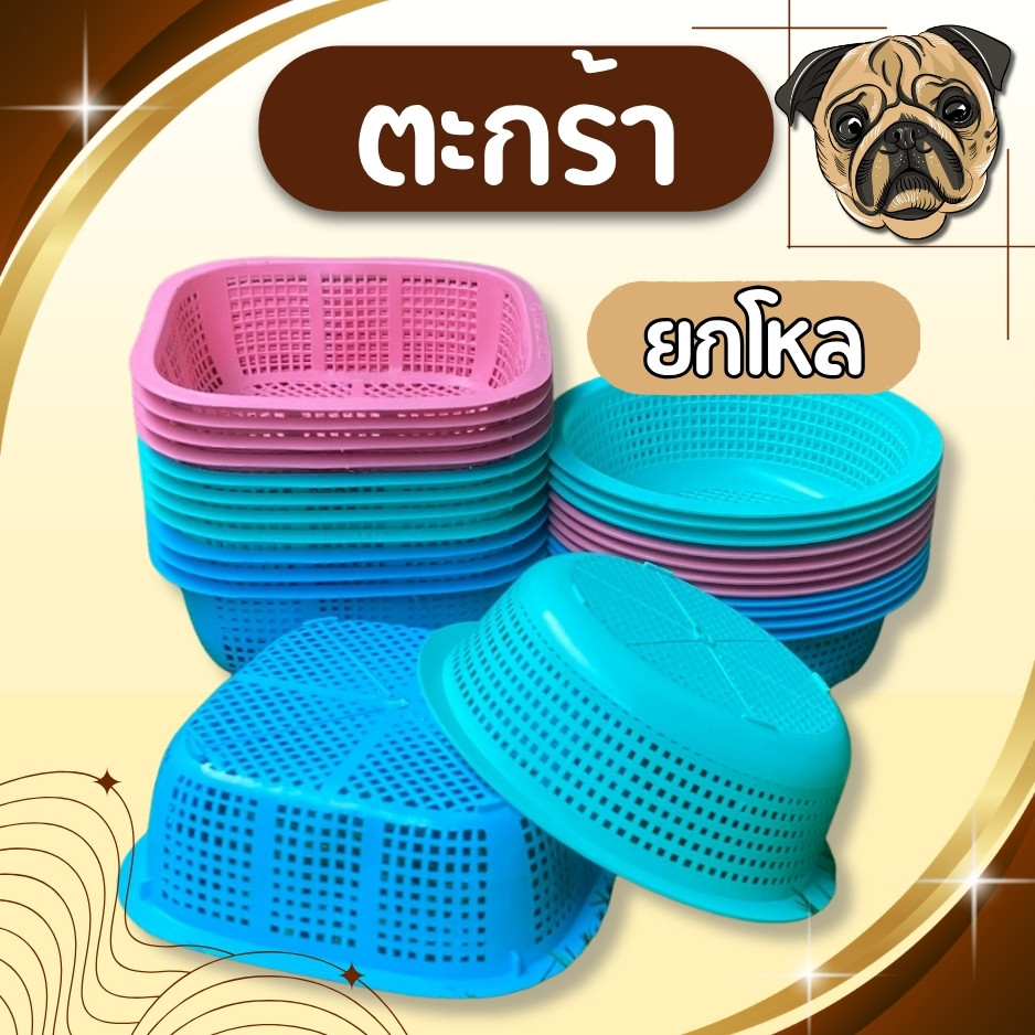 🚚ส่งจากไทย ตะกร้าพลาสติกขนมจีน ตะกร้าใส่ขนมจีน ตะกร้าพลาสติก กระจาดพลาสติกขนมจีน รุ่นราคาประหยัด ราคาถูก