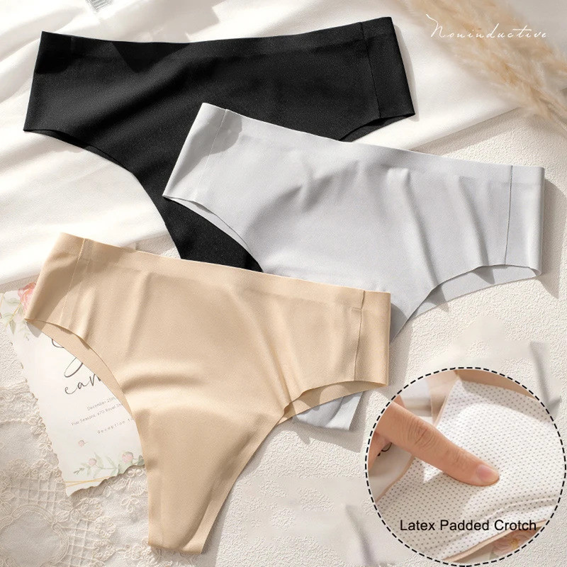 ชุดชั้นในแบบ Thong ป้องกัน Camel Toe ไร้รอยต่อ เหมาะสำหรับการออกกำลังกายและการสวมใส่กางเกงขายาว