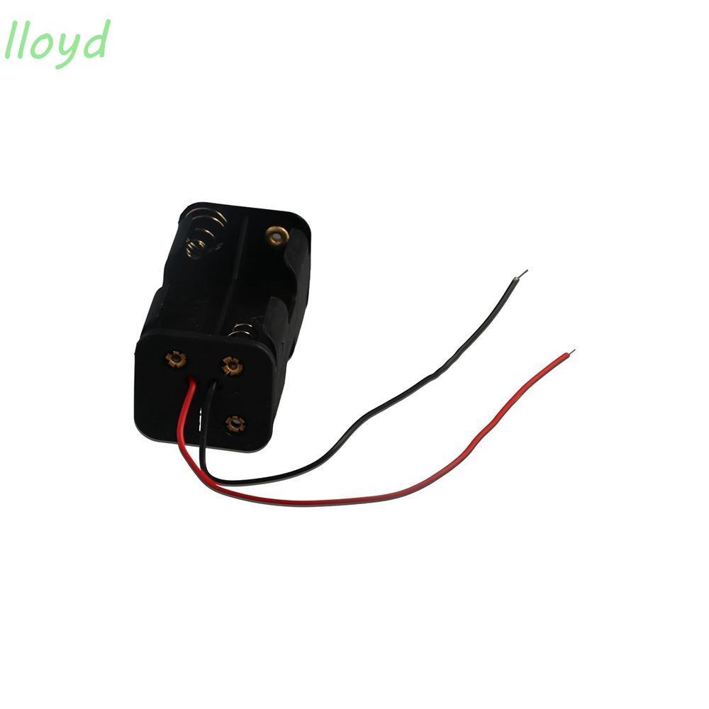 LLOYD AA Battery Holder Back To Back 6V 4 * AA Battery Holder Case Box Double-deck Battery Case