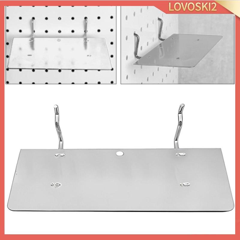 [Lovoski2] Pegboard ชั้นวาง Pegboard ขาตั้งถาดติดผนังชั้นเก็บของ