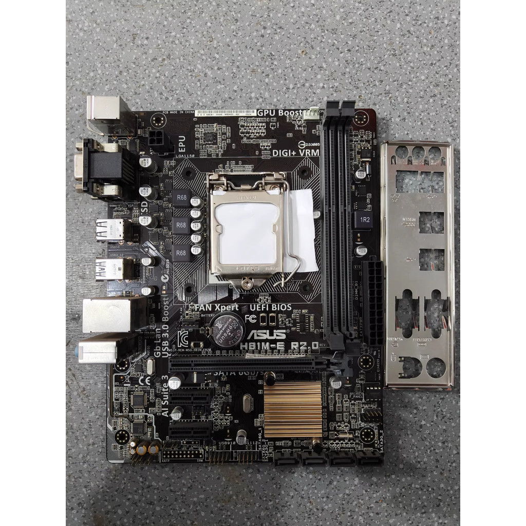 เมนบอร์ด ASUS H81M-E R2.0, ซ็อกเก็ต LGA 1150 รองรับแรม DDR3 สูงสุด 16GB