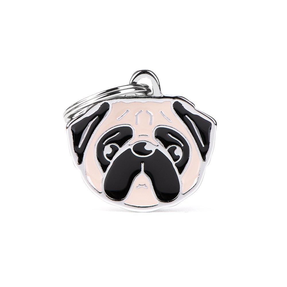 MYFAMILY ID TAGS FAWN PUG