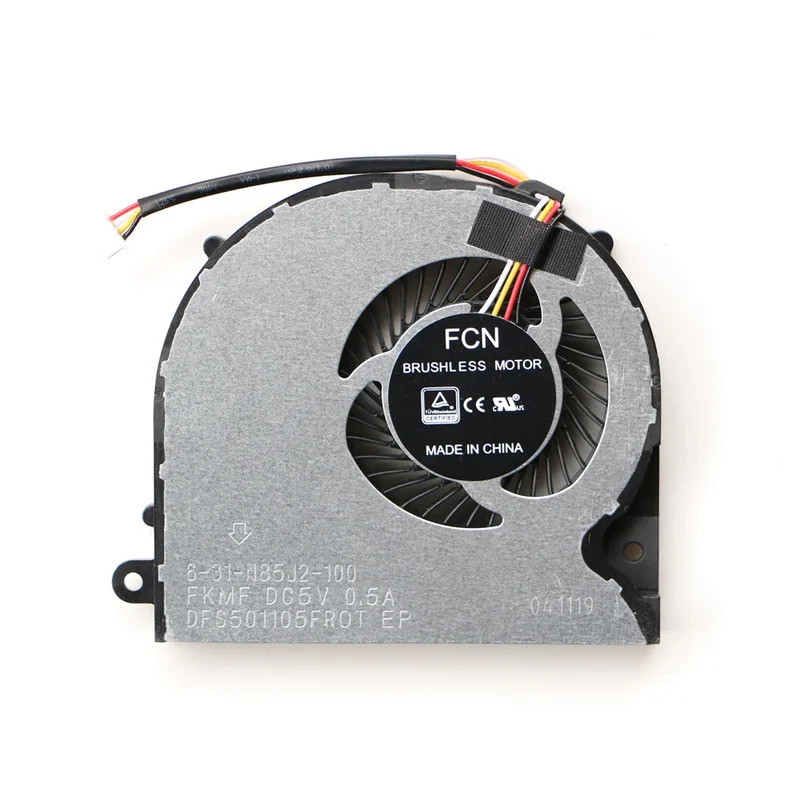 พัดลม CPU GPU PC สําหรับ Gigabyte Sabre 15 2018 6-31-N85J2-100 6-31-N75W2-101 DFS501105PR0T FKMF/DFS