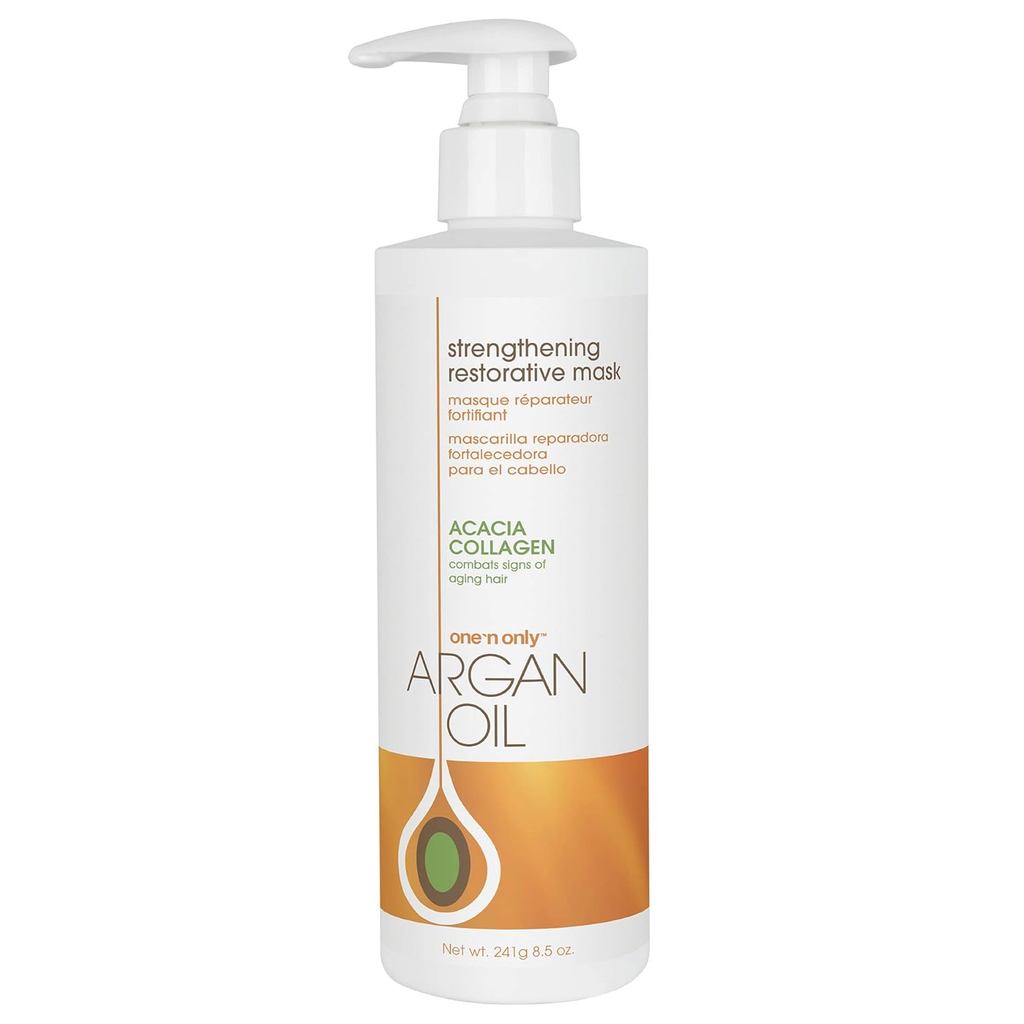 One n Only Hair Mask with Argan Oil, Strenghtening Restorative Mask, ช่วยรักษาระดับความชื้นสําหรับเน