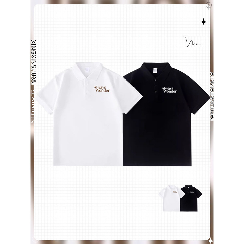 แอลingorm Kwong แอลingling เสื้อแบบเดียวกับเสื้อยืดแขนสั้นสำหรับฤดูร้อนเสื้อโปโลผู้ชายเสื้อ Always W