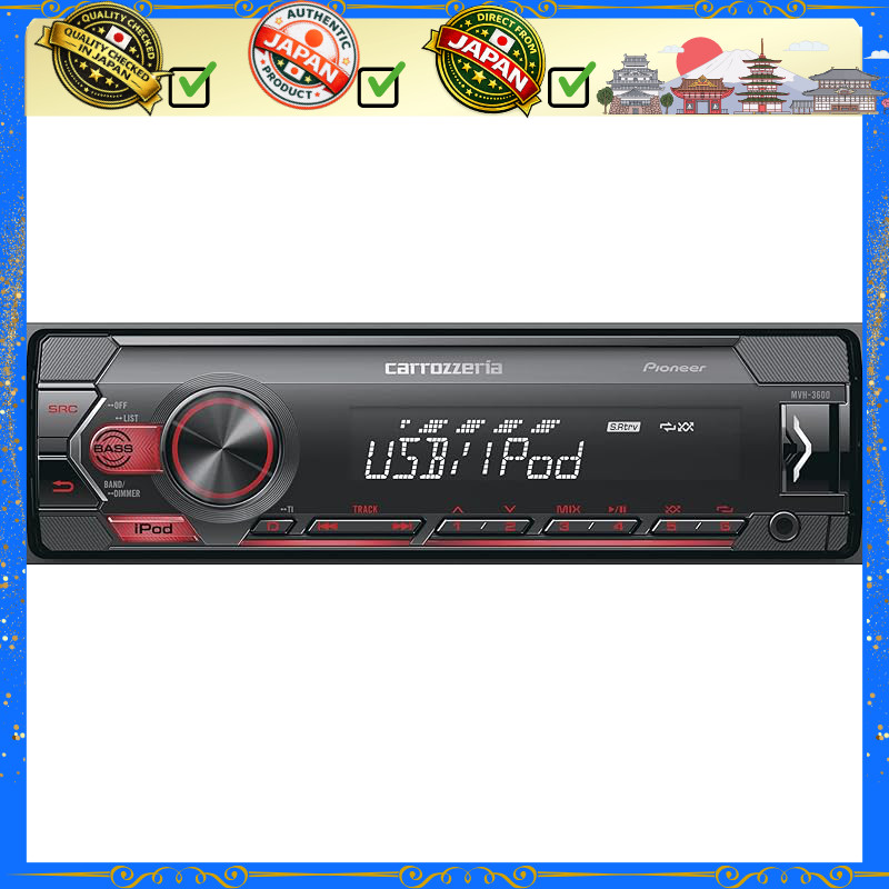 Pioneer Car Audio Receiver with USB, iPod, iPhone, and AUX Compatibility