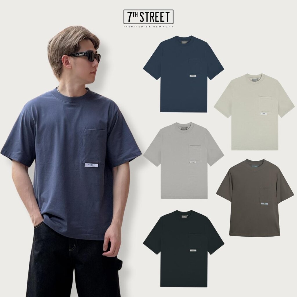 7ᵗʰ Street Original Oversize90s Cotton100% Com(No.20) เนื้อผ้าหนานุ่มเป็นพิเศษ สวมใส่สบาย พร้อมกระเป