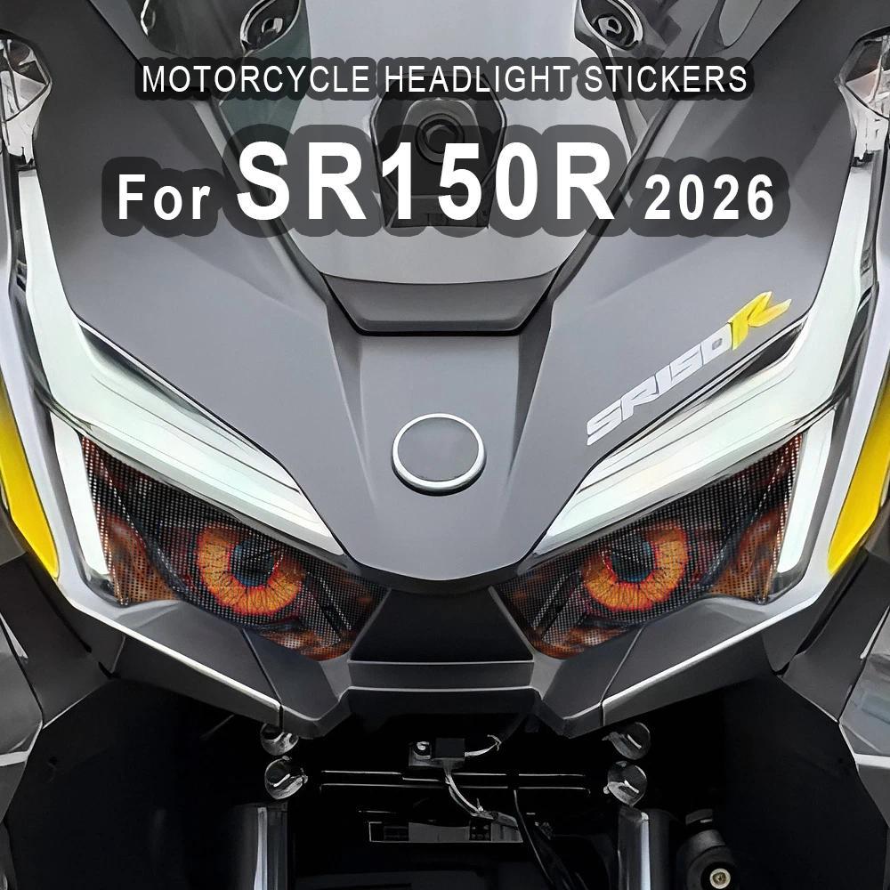 สําหรับ Voge SR150R SR 150 R 150R sr150r 2026 Cool ไฟหน้ารถจักรยานยนต์สติกเกอร์กันน้ําไฟหน้าป้องกัน 