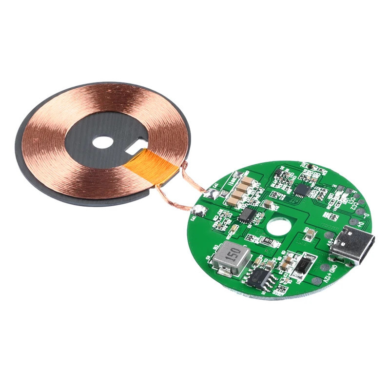 DC 5-12V 20W Wireless Charger Transmitter Module Type C Fast Charging Circuit Board สําหรับโทรศัพท์ม