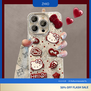 [296] เหมาะสําหรับ ตรงข้าม13 เคสโทรศัพท์สติกเกอร์โบว์แมว รีโ…