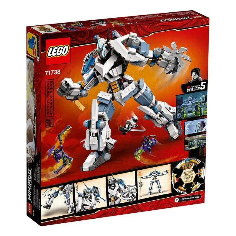 LEGO71738 สรรเสริญ Titan Battle of Mecha Lego Phantom Ninja Series ประกอบของเล่นบล็อกตัวต่อ 010002