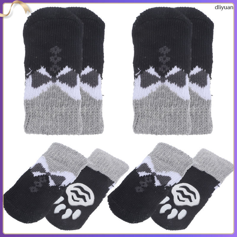 ถุงเท้า Anti Skid Anti-scratch Cat Foot Shoes Anti- Warm Footwear dliyuan