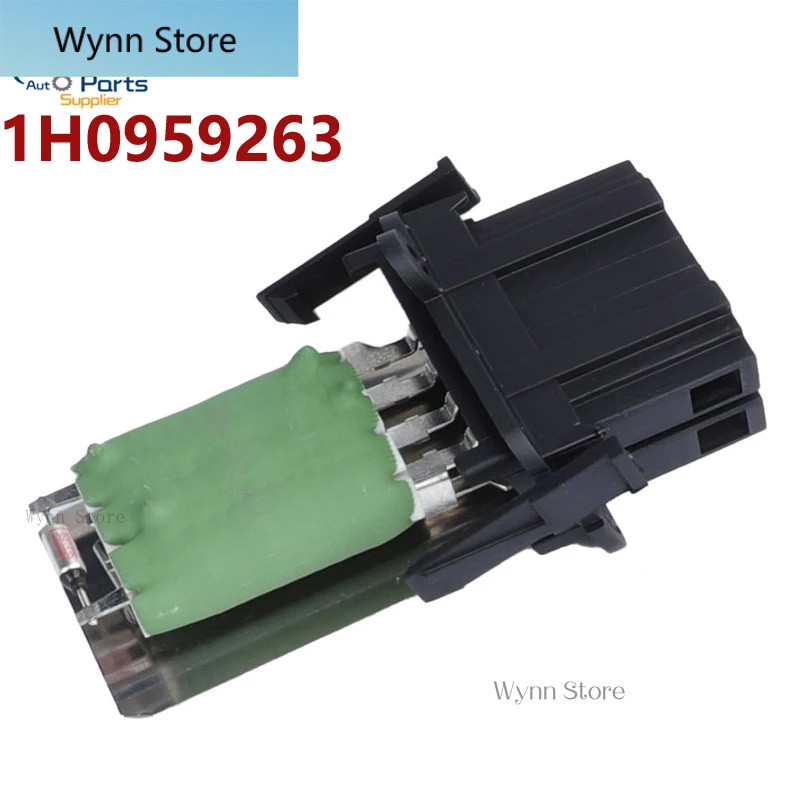 1ชม.0959263 เครื่องทําความร้อนโบลเวอร์มอเตอร์พัดลมตัวต้านทานรถสําหรับ VW Caddy MK2 Polo 6N 6N2 Golf 