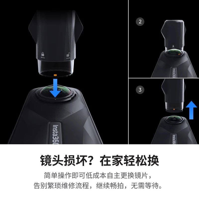 Shadow Stone ชุดเลนส์ถอดเปลี่ยนได้สำหรับ Insta360 X5 thumbnail 6