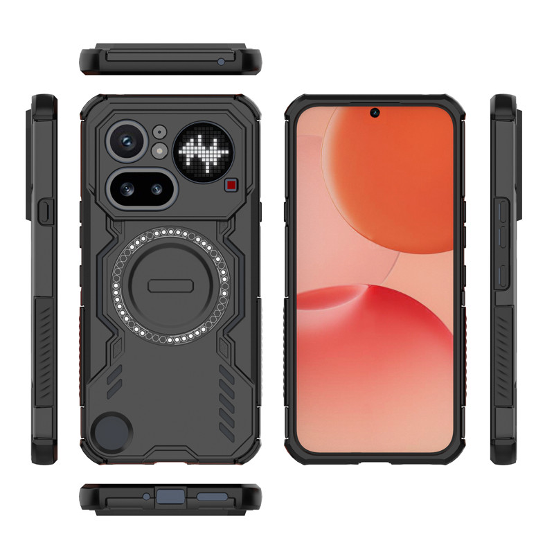 สําหรับโทรศัพท์ไม่มีอะไร (4a) , 4A Pro กรณี ELVEV การดูดซับกันกระแทกทนทาน PC + TPU ฝาครอบกระจายความร้อน