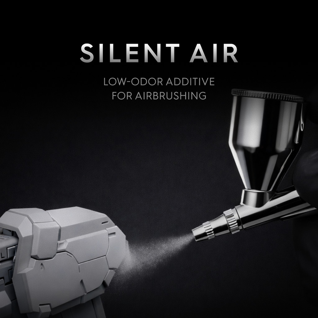 (New) GUNPRIMER SILENT AIR น้ำยาผสมสีแอร์บรัช สูตรลดกลิ่น Low-Odor Air Brush Additive