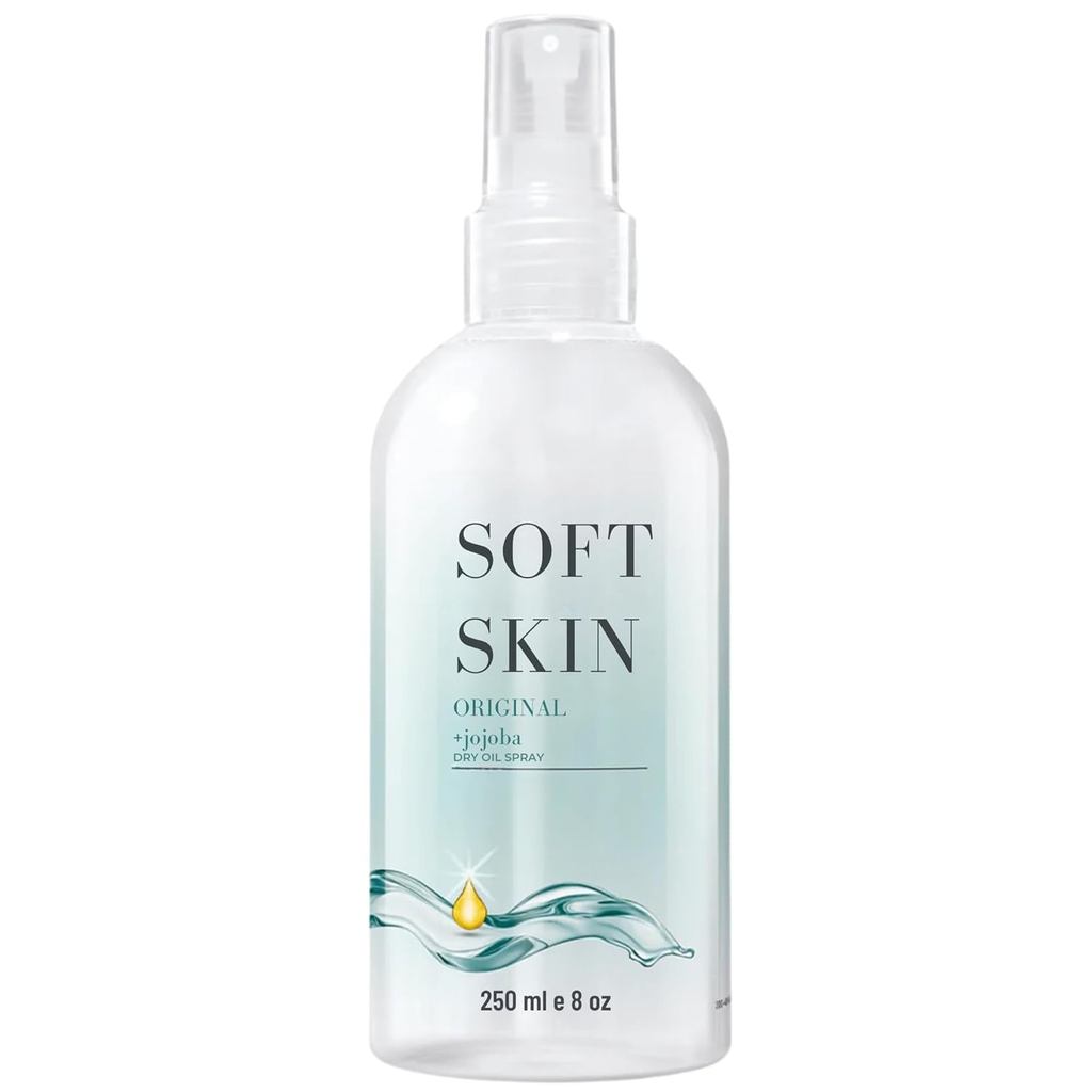 SoftJojoba Original Dry Hair Oil Spray-8oz, Body Care Oil After Bath