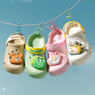 Cheerful Mario 13-20ซม Slipper เด็ก 12สี ลวดลายสัตว์ รองเท้านิ่มเด็ก ฤดูร้อน รองเท้ารัดส้นหัดเดิน น่ารัก แตะเด็กเล็ก