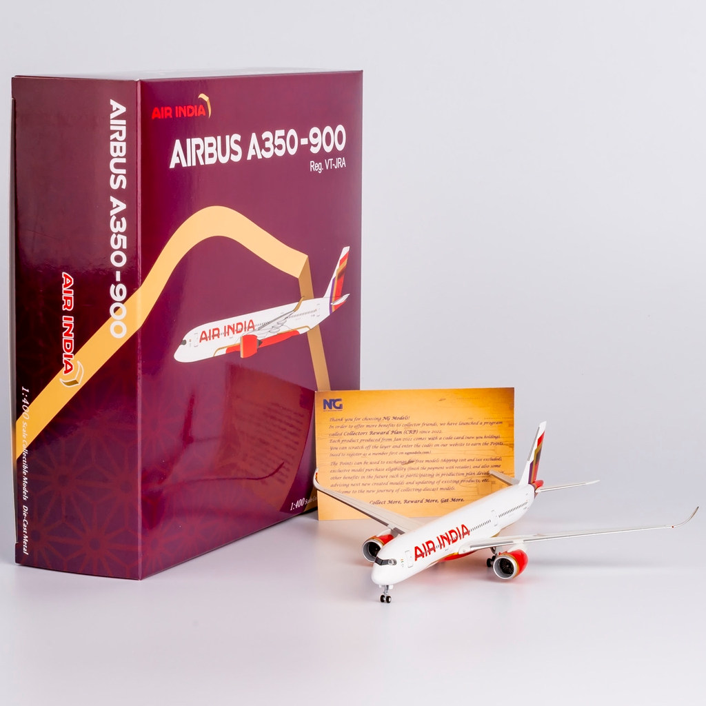 NG Lite 1/400 Indian Airbus Airbus A350-900 เคลือบใหม่โลหะ Airbus Airbus รุ่นเครื่องบิน