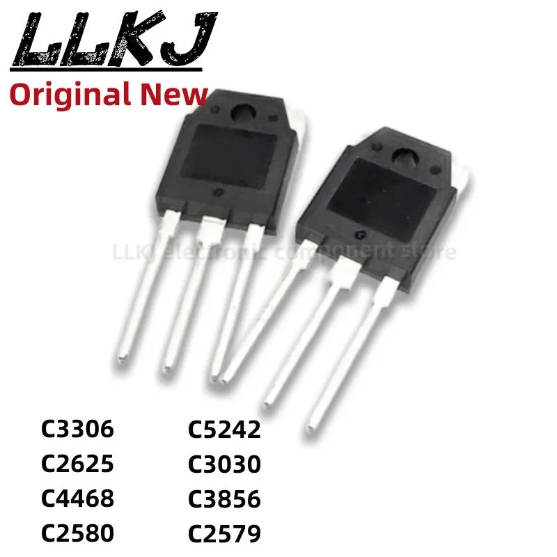 5pcs 2SC3306 2SC2625 2SC4468 2SC2580 2SC5242 2SC30 2SC3856 2SC2579 TO3P Field Effect ทรานซิสเตอร์