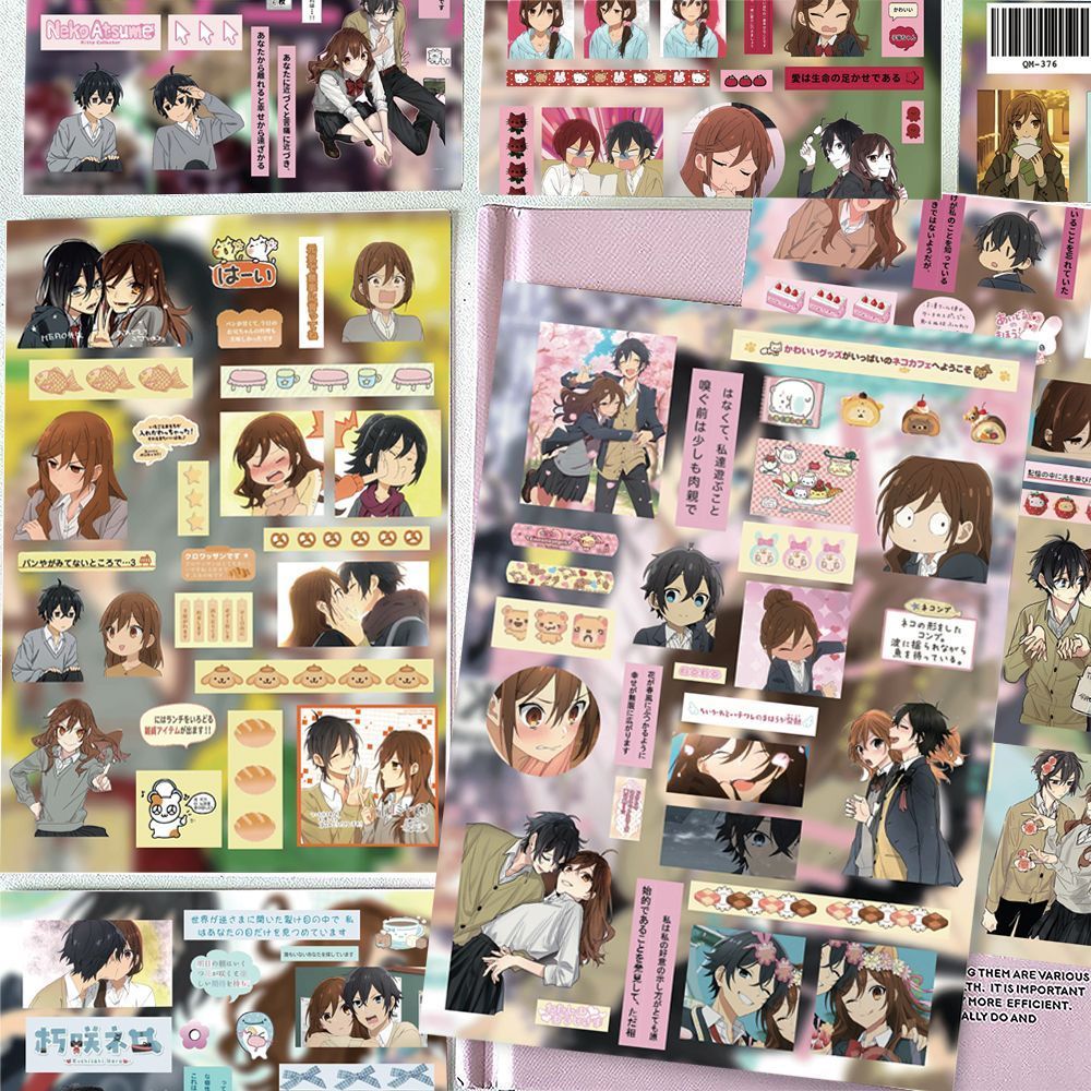 8 แผ่น Horimiya สติกเกอร์ไดคัท Hori Kyoko Miyamura Izumi สติกเกอร์อะนิเมะ Scrapbooking Collages อุปกรณ์การเรียนน่ารักของขวัญเพื่อน