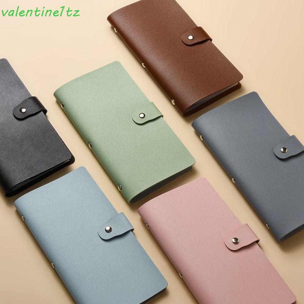 YOGIC หนังสือท้าทายเงิน, PU สีทึบเงิน Saving Challenge Binder, Creative Clear Easy Leather Cash Budg