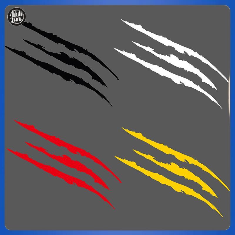 WL| ไฟหน้ารถส่วนบุคคลรถ Stiers Monster Claw Scratch Stripe Marks ไฟหน้า Decal รถ Stiers Auto Accesso