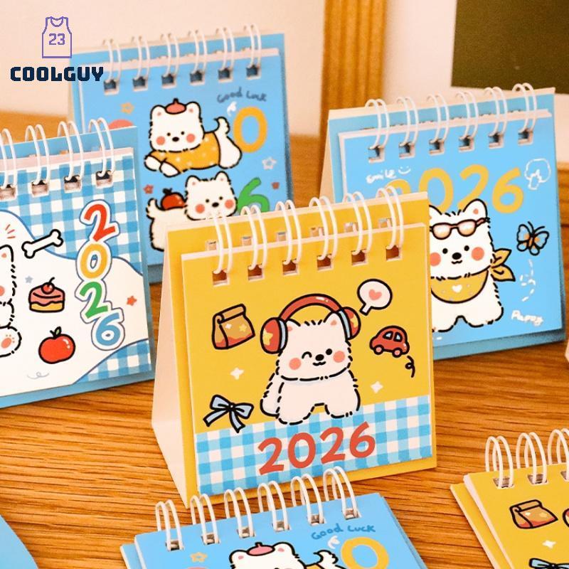 [YLSW] 2026 ปีที่เรียบง่าย อิน ปฏิทินตั้งโต๊ะขนาดเล็กน่ารักการ์ตูนสุนัขปฏิทินพกพาพ็อกเก็ตปฏิทินตารางเดสก์ท็อปตกแต่งของขวัญ ไทย - รูปที่ 4